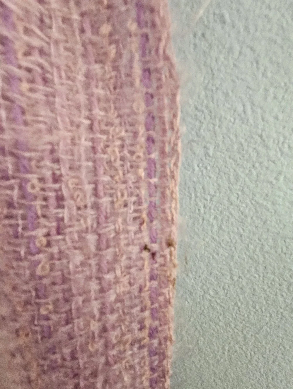 Vintage purple Fringe Knit Women’s Shawl